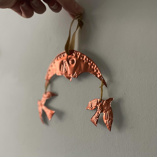 Moon And Bird Copper Wall Decoration by Freya Moran — Freya Moran